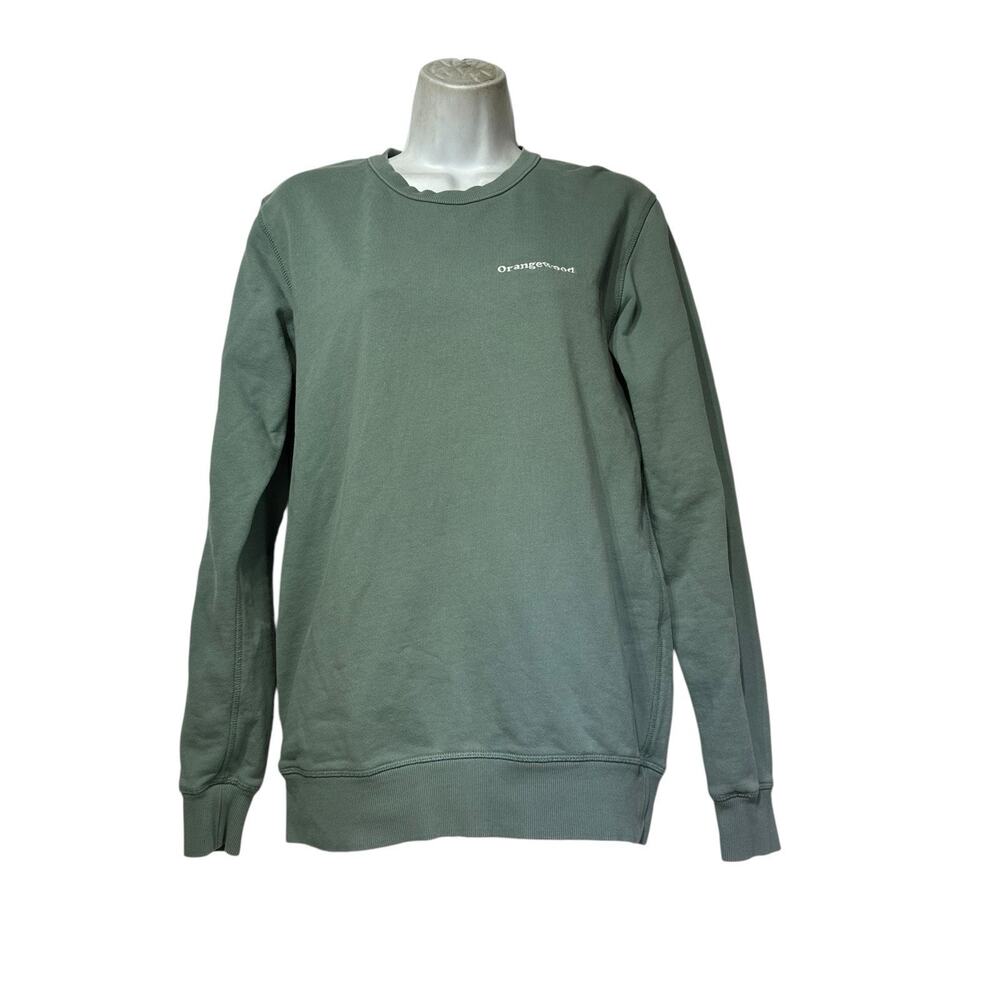 Orangewood Green Crewneck Sweatshirt Pullover Long Sleeve Size S